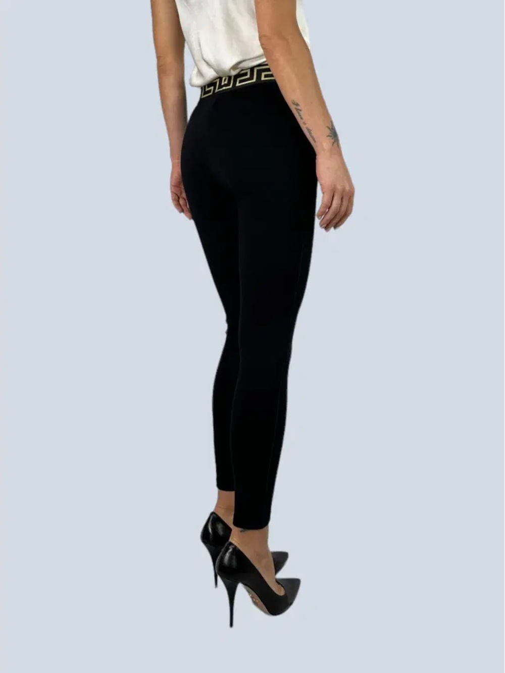 ‼️WOW‼️🖤🤎Versace Black Medusa Logo Leggings! NWOT‼️🖤🤎 - Picture 7 of 15